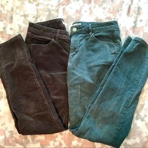 2 pairs! Curvy Skinny LOFT Corduroy Jeans